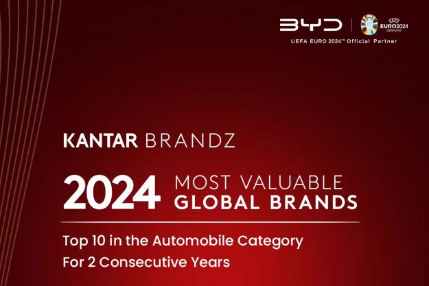 BYD se sitúa entre las 10 primeras marcas mundiales de automóviles en el informe Kantar BrandZ 2024